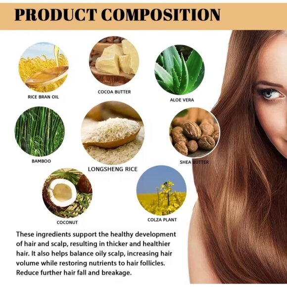 Hair Growth Dandruff Removal Rice Shampoo Soap - Picture 3 of 6